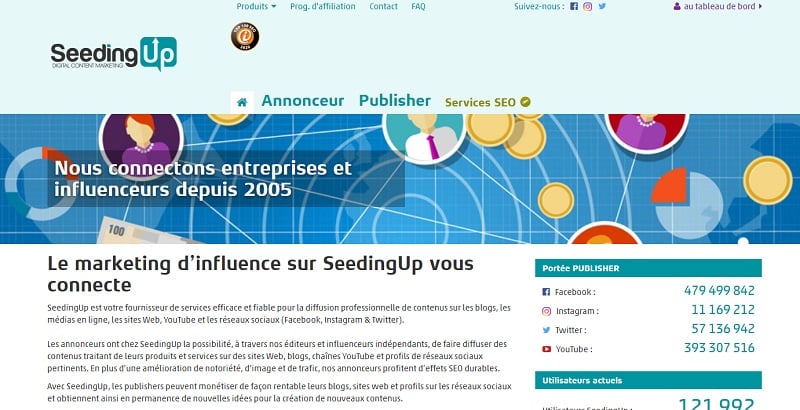 acheter des liens sur seedingup