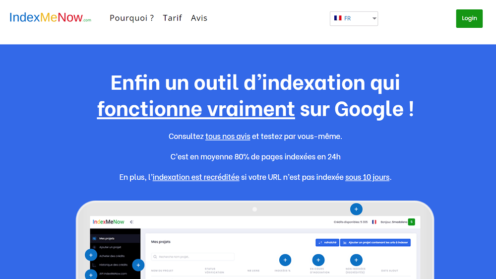 You are currently viewing Avis IndexMeNow – L’outil SEO qui indexe en quelques heures vos URL !