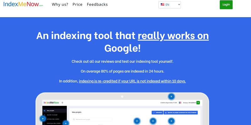 IndexMeNow Review – The SEO tool that indexes your URLs in a few hours!